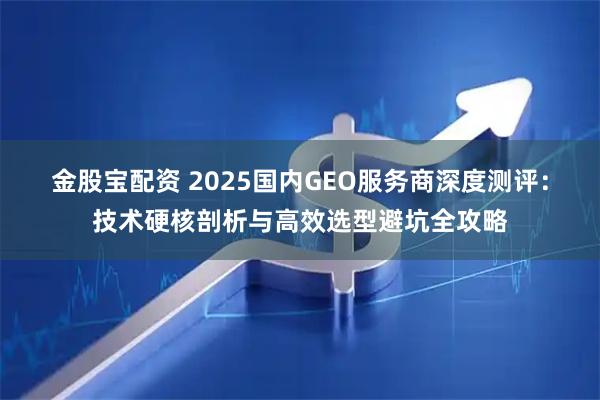 金股宝配资 2025国内GEO服务商深度测评：技术硬核剖析与高效选型避坑全攻略