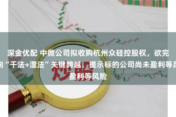 深金优配 中微公司拟收购杭州众硅控股权，欲完成向“干法+湿法”关键跨越，提示标的公司尚未盈利等风险
